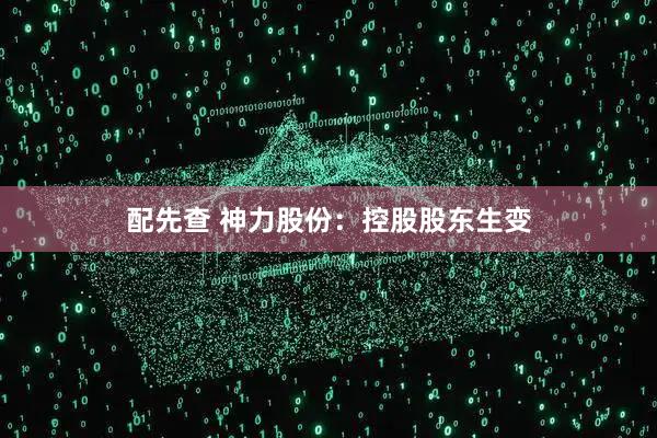 配先查 神力股份：控股股东生变