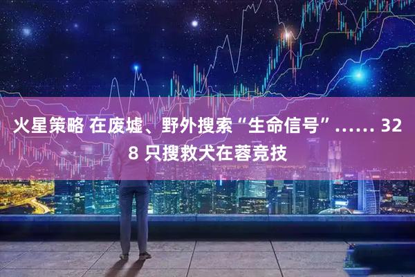 火星策略 在废墟、野外搜索“生命信号”…… 328 只搜救犬在蓉竞技